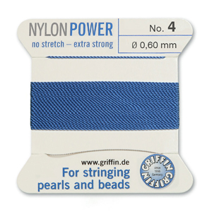 Griffin Nylon Power Cord With Needle #4(0.5mm)-2m/Blue