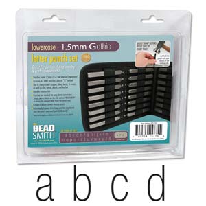 1.5mm "Gothic" Letter Set Lowercase Punch/27pc